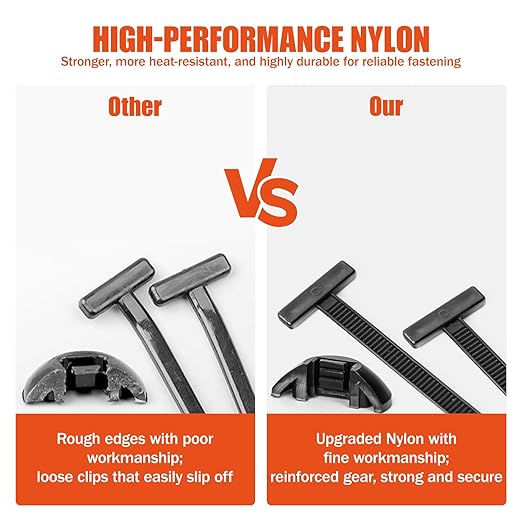 220 PCS 2026 New Upgrade Nylon Universal Cable Tie Buckle, with Clear Storage Box, Double-Sided Style Cable Tie Buckle, 5.91IN Extended Length Zip Tie for Car Repair (Fender, Bumper, Trunk Liner)