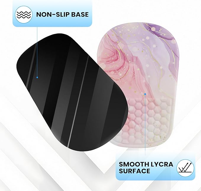 Ergonomic Mouse Pad with Wrist Support, Comfortable Memory Foam Mousepad with Massage Design and Non-Slip PU Base, Wrist Rest Mouse Pad for Office and Home, 12x8 Inch