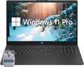 HP Laptop, 15.6" HD Business & Student Laptop Computer, Intel Core i7-1355U 10-Core Processor, 16GB RAM 512GB SSD, Windows 11 Pro, Numeric Keypad, Camera Privacy Shutter, SageNova Earphones, Black