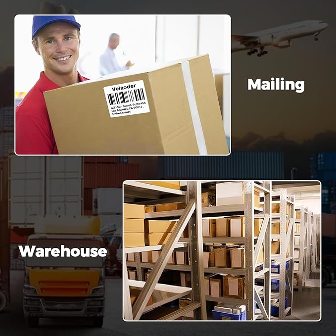 Multipurpose Labels Compatible with Dymo 30258 – 16 Rolls 6400 Direct Thermal Labels (2 1/8” x 2 3/4”), Diskette & Veterinary Label Fits for Dymo Labelwriter 450, 450 Turbo, 4XL (Not for 550, 5XL)