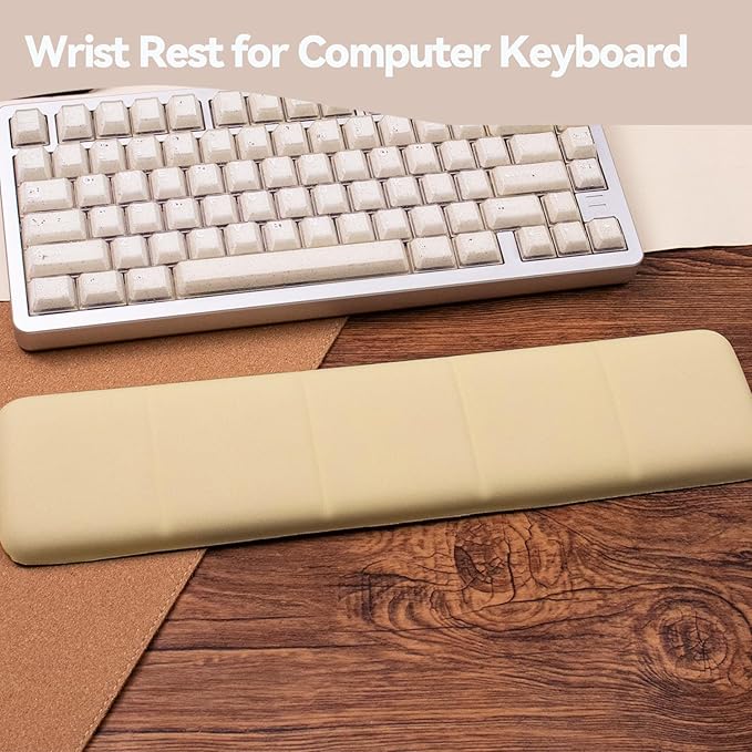 Ergonomic Keyboard Wrist Rest - Keyboard Wrist Cushion with Non-Slip Base, Cute Wrist Rest Support for Keyboard, Laptop, Mac, Typing