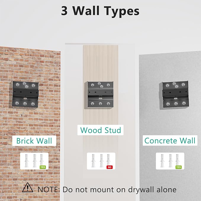 WALI Dual Monitor Wall Mount for 17 to 38 Inch, Ultrawide Monitor Arm for 2 Monitors, Swivel Tilt Computer Wall Mount with Mounting Holes 75x75/100x100, Per Arm Holds Up to 19.8lbs (012ARM-38), Black