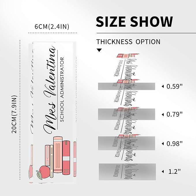 Personalized Name Plates for Office - Gifts for Teacher, Boss, Employee Appreciation - Desk Decor (teacher3)