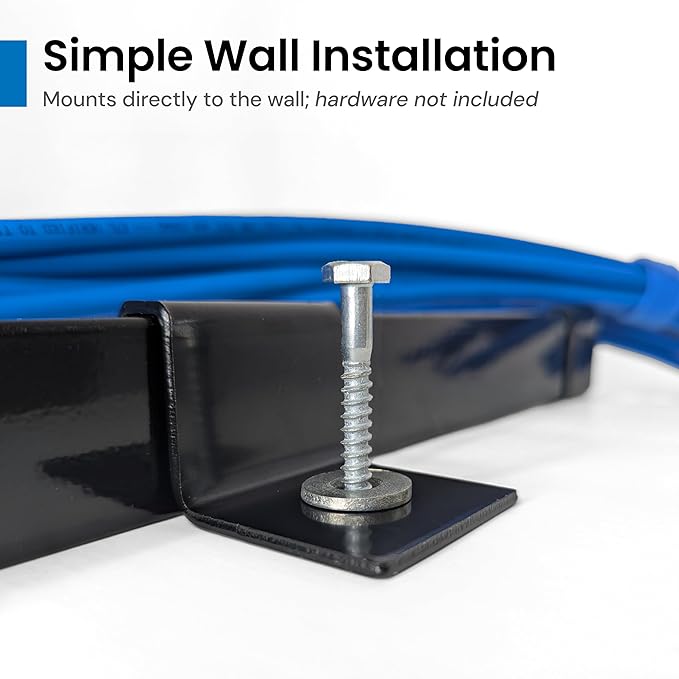 ICC Cable Runway Wall Bracket – 2-Pack | Steel, Black Powder Coat, Flush Wall Mount