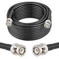 BNC Male to BNC Male Coax Cable 40ft, 50 Ohm RG58 Coaxial Cable with BNC Connectors, Black