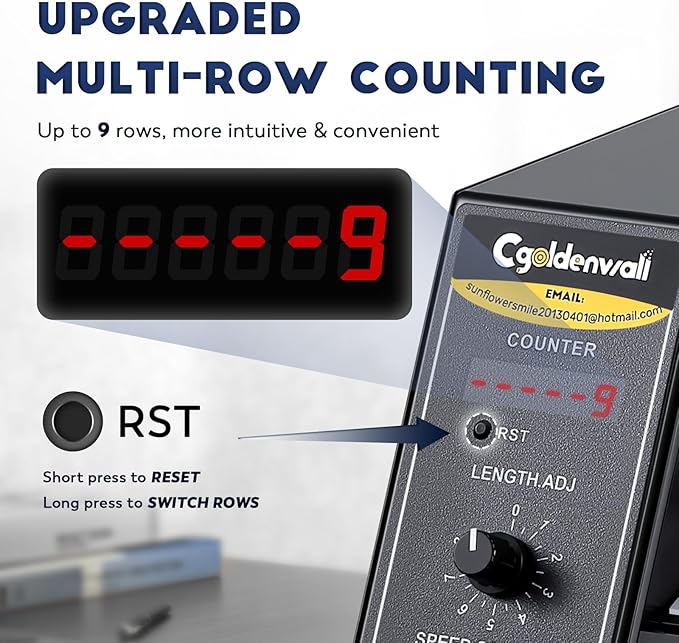 CGOLDENWALL Upgraded Automatic Label Dispenser, Up to 9 Multi-Row Counting, High Precision Auto Sensing, Speed Adjustable, Length 0.12-5.9" Width 0.16-5.5", Sticker Dispenser for Rolls Various Labels