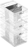 SIDIO Crate Basic Pack - 2 Full-Size & 1 Half-Size Heavy Duty Stackable Storage Bins, Totes and Containers with Dividers - Durable Plastic Organizer for Home, Office, Garage, and Outdoor Use