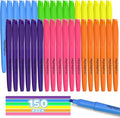 DUONIZAY 150 Count Highlighters Assorted Colors Bulk - 6 Colors Dry-Quickly No Bleed Chisel Tip Highlighter, Markers Set for Classroom Office, Back to School Supplies for Teacher Kids Adults