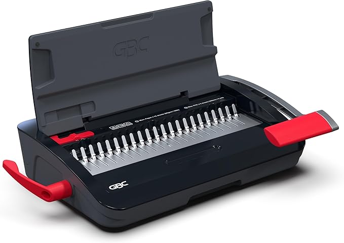 GBC Binding Machine, CB12 CombBind Punch and Bind Machine, Punches 12 Sheets, Binds 150 Sheets (WSM200022)