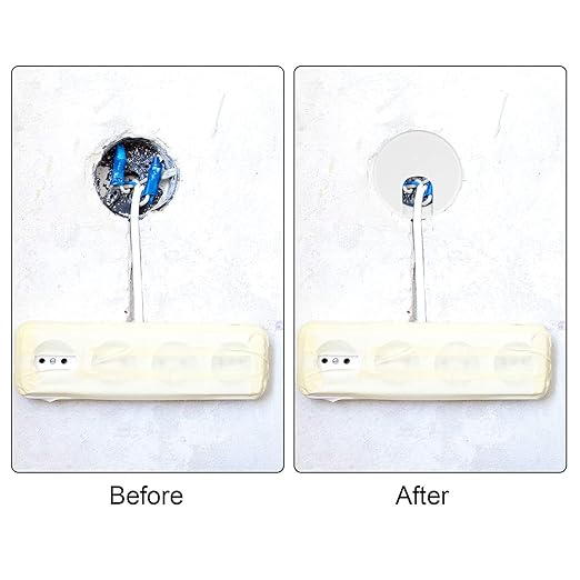 SATINIOR 10 Packs Desk Wire Cord Cable Grommets Cover Plastic PC Desk Cord Organizer Plastic Grommet Hole Cover for Arranging Managing and Hiding Office PC Desktop Cable(2 Inch, White)