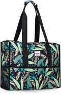 Utility Tote Bag with Laptop Compartment Luggage Sleeve Zippered Multi-pocket Commute Shoulder Purse for Nursing/Work