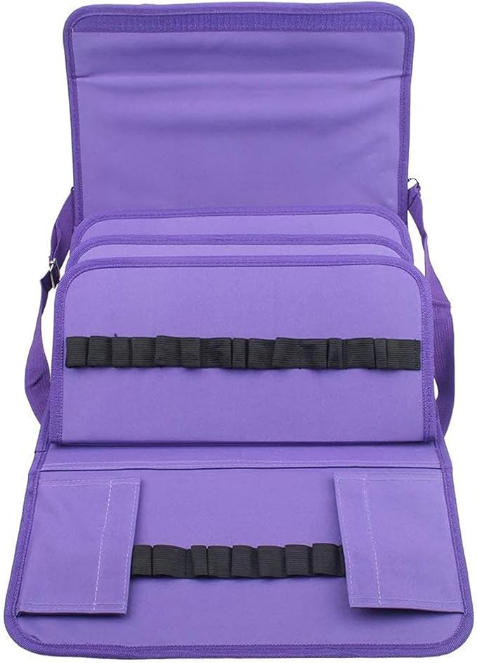 Marker Case, 171 Slots Purple Alcohol Marker Case Markers Carrying Bag Holder for Art Sketch Marker, Permanent Paint Marker, Dry Erase Marker, Repair Marker Pen, Color Highlighte Art Supplies