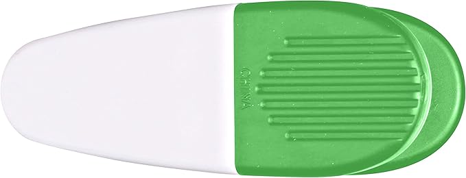 10 Magnetic Memo Holders Set - Large Clip, Plastic - White Green