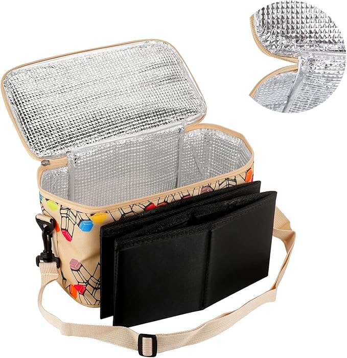 Toprema New Marker Pen Case Holder for 120 Markers Organizer Multifunctional Zipper Storage Carrying Bag with Pattern Khaki