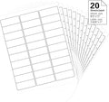 1" x 2-5/8" Address Labels, 600 Label Stickers- Laser/Ink Jet Printer Mailing Labels, 8.5"x11" White 20 per Sheet