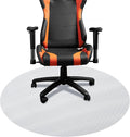 DESKU - Circle Gaming Chair Mat, Computer and Office Chair Mat for Carpet, Clear, 46 Inches, Made in The USA