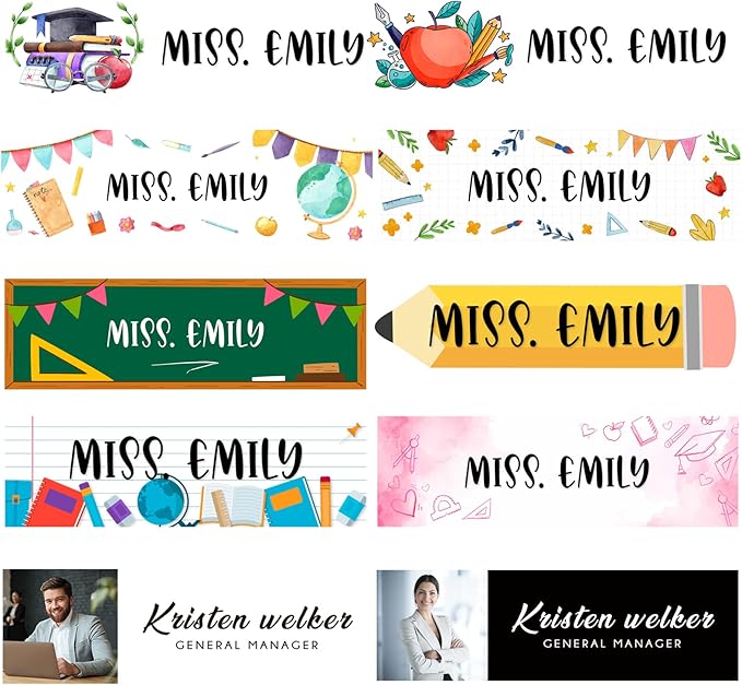 Teacher Office Desk Name Plate Personalized, Custom Name Plates for Desks, Teachers Office Desk Decor, Clear Acrylic Glass Block, Personalized Office Gifts for Teachers Laywers, Appreciation Gifts