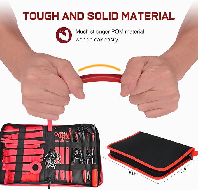 Nilight 238Pcs Trim Removal Tool, Auto Push Pin Bumper Retainer Clip Set Fastener Terminal Remover Tool Adhesive Cable Clips Kit Car Panel Radio Removal Auto Clip Pliers