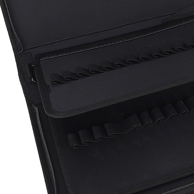 Acouto 80 Slots Marker Marker 80 Slots Large Capacity Storage Bag Zippered Pouch with Carrying Handle Sketch Black, Pencil & Cases