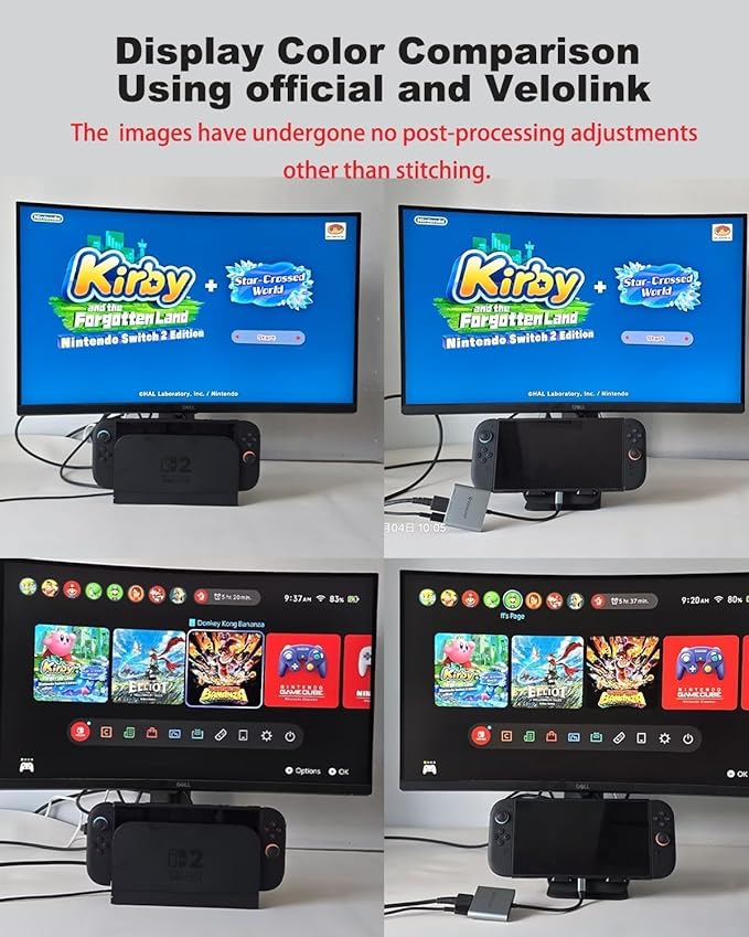 Switch 2 Dock for Nintendo Switch 2 Plug & Play for Latest V21,Switch 2 Portable Dock with HDMI 2.1/PD/USB A 3.2 Compatible with Nintendo Switch 2/Rog Ally/steam Deck/Laptop/MacBook