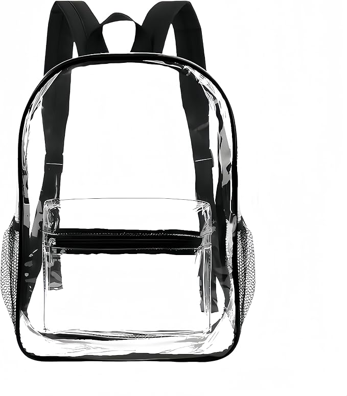 GACEMIU Bulk 1/3/12/24/48 Pack Clear Backpack Transparent Backpack For Travel Sport Work School Stadium Approved