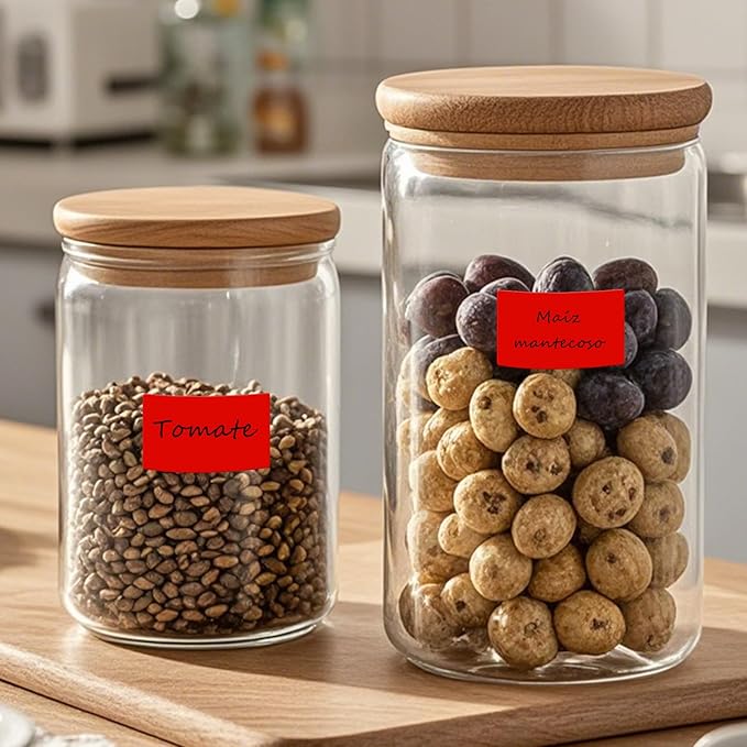 FINDAT Color Coding Stickers Rectangle 1.57×0.75 Inch Vinyl Red Sticker Removable Waterproof Writable File Folder Moving Labels for Boxes Home Office Marking 160 PCS