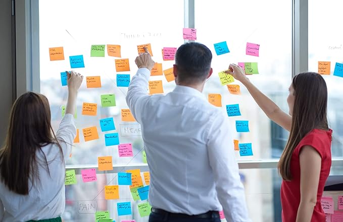 Sticky Notes Bulk, 60 Pads Sticky Notes, 3 X 3 Inch, 100 Sheets/Pad, Assorted Bright Colors Notes Pads Pack,Great Sticking Power