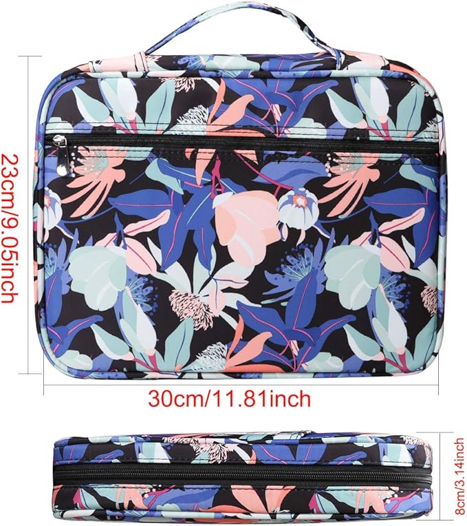 BOMKEE Coloring Pencil Case 220 Slots Pencils/Gel Pens Organizer Waterproof Travel Case Zipper Carrying Portable Pencil Markers Pen Holder Bag for Painter Writers