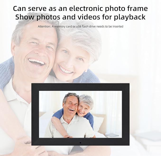 Digital Alarm Clock, Multiple Alarm Functions, Clock with Date and Week, Digital Alarm and Electronic Calendar for Seniors (Black, 10inch)