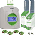 uPunch HN3540 Complete Small Business Start-Up Kit: AutoAlign Time Clock System with 400 Time Cards, 4 Ribbons, and 2 Racks