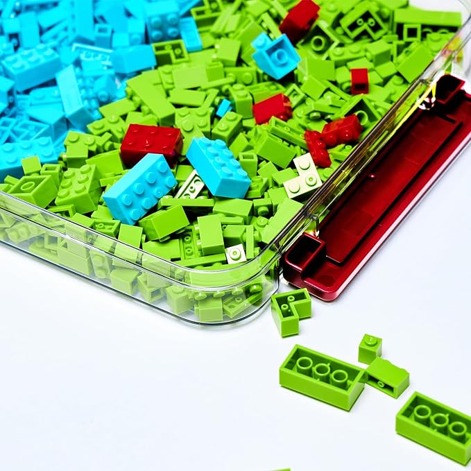 A4 Storage File Box 9 X 13 Clear Stackable Slim Plastic Portable Project Case For Letter Paper Photo Documents Scrapbook, 3 Count