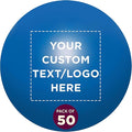 Custom Stress Balls for Adults Set of 50, Personalized Bulk Pack - Relief, Perfect for Your Desk, Office or Home - Blue