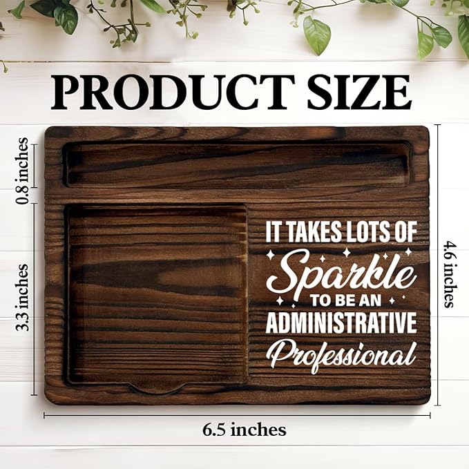 Administrative Professional Gifts for Men Women, Gift for Secretary Admin Administrative Assistant Sticky Note Holder for Office Desk Decor