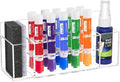 HBlife Acrylic Dry Erase Marker Holder Wall Mount, 10 Slots Whiteboard Marker Holder for Office, School and Home, Marker, Eraser and Whiteboard Cleaner Not Included, Clear