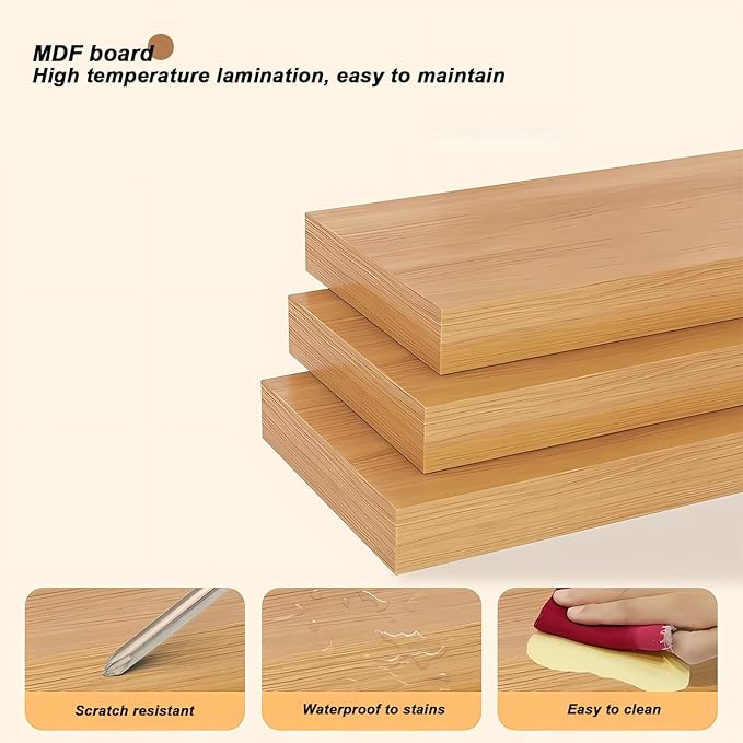 2-Tier Desktop Bookshelf Hutch - Metal Desk Shelf Bookcase with Desk Pegboard Countertop Storage Organizer Rack for Dorm or Office (B, 110cm/43in)