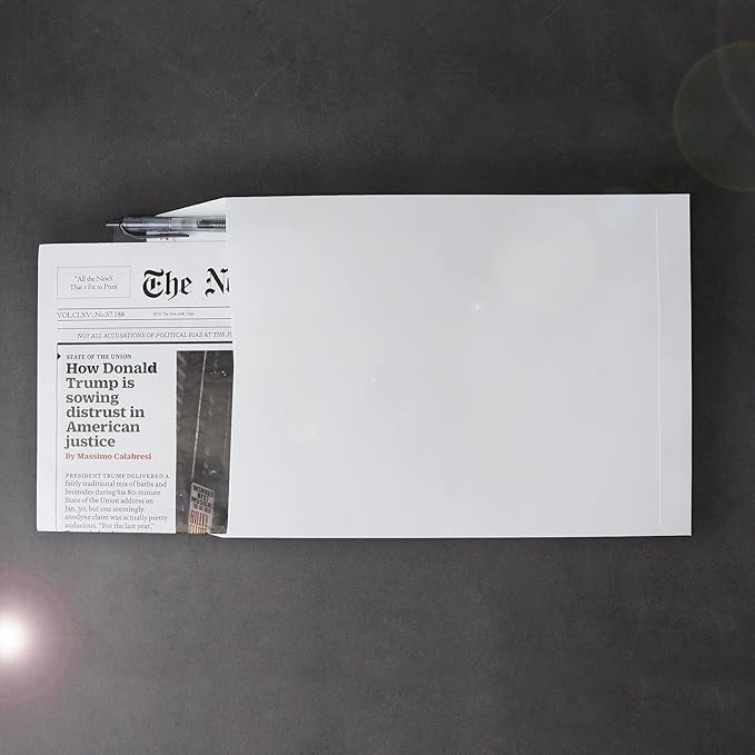 Xxcxpark 250 PCS 6x9 inches Security Catalog Envelopes Printable Self Seal Envelopes, Anti Tear White Kraft Envelopes for Invitation Cards, Pictures, Photos, Documents