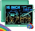 TEKFUN LCD Writing Tablet for Adults, Large Doodle Board, 16 Inch Colorful Drawing Tablet Writing Pad, Toddler Toys for 3 4 5 6 7 8 9 Year Old Girls Boys Teen, Birthday Gifts for Kids (Green)