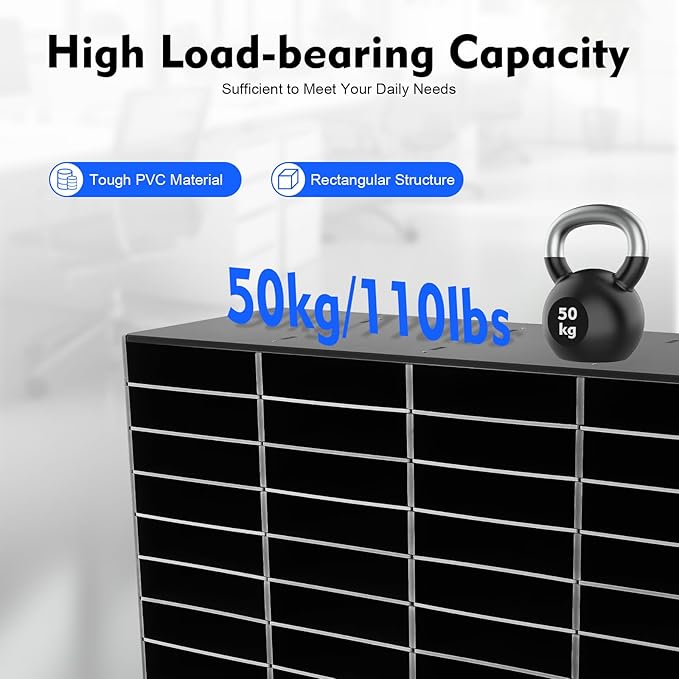 DYRABREST 32 Slot Literature Organizer Adjustable Desktop File Sorter with 2 Drawers, Stackable Office Mail Sorter 32 Compartments Magazine Holder Paper Storage Cabinet for Office Home School