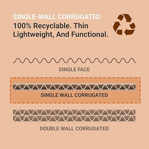 Box USA Storage Bins Small 8"L x 18"W x 10"H 25-Pack - Corrugated Cardboard Box for Packing, Moving, and Storage