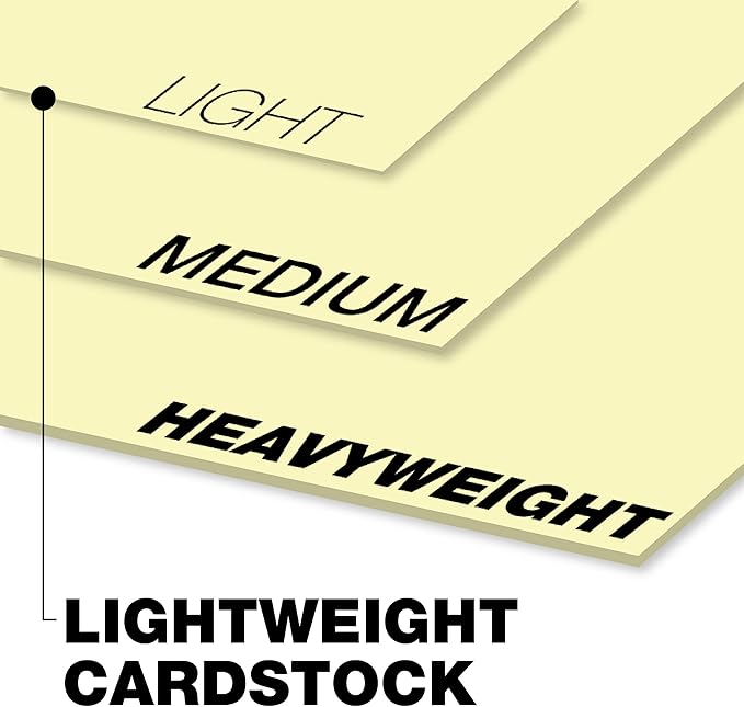 Springhill 11” x 17” Canary Yellow Colored Cardstock Paper, 67lb Vellum Bristol, 147gsm, 250 Sheets (1 Ream) – Premium Lightweight Cardstock, Vellum Printer Paper with Textured Finish – 036004R