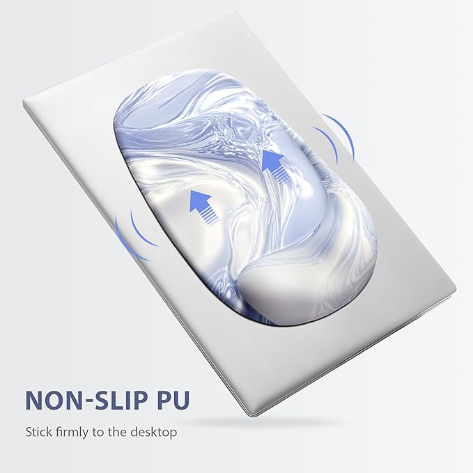 Ospelelf Wrist Rest for Keyboard and Mouse Ergonomic Mouse Pad with Wrist Support Memory Foam Wrist Rest for Computer Keyboard,3-in-1 Gel Mouse and Keyboard Pad for Office Silver