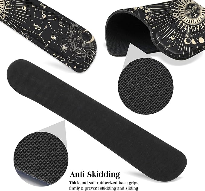 LATEEFAH Mouse Pad with Wrist Rest, 3-in-1 Gaming Mouse Pad, Keyboard Wrist Rest, Ergonomic Memory Foam Mousepad with Wrist Support for Computer Keyboard