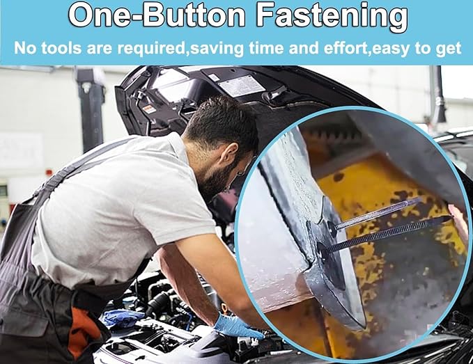 100PCS Nylon Universal Cable Tie Buckle, Heavy Duty Self-Locking Nylon Zip Holder for Daily Repair, Multifunctional UV-Resistant Fasteners for Car Fender Trunk Repair, Wire Bundling, Garage Use (100)