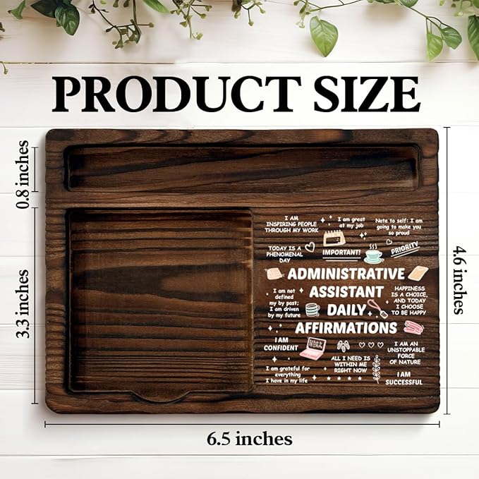 Administrative Assistant Gifts, Positive Affirmation Gifts for Admin Assistants Secretary, Administrative Assistant Sticky Note Holder for Office Desk Decor