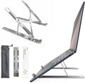 EJAY Laptop Stand for Desk, Aluminum Adjustable Laptop Riser & Ventilated Holder, Foldable Portable Computer Stand for 10-15.6 inch Laptops (Silver)