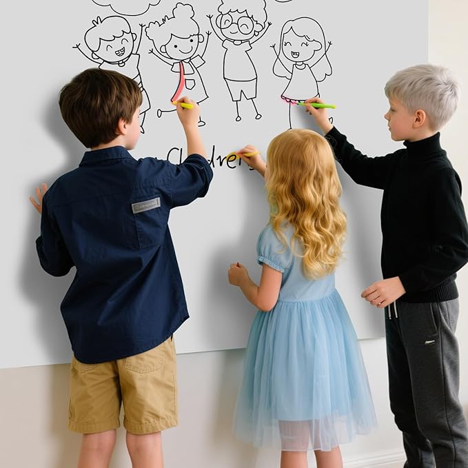 Magnetic Glass Whiteboard - Glass Dry Erase Board 48"x36" Large Frameless Glass Board for Walls Office School and Home, Gray