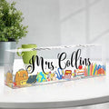 Custom Name Plate for Desk, Employee Appreciation Gifts, Office Decor, Acrylic Personalized, Desk Accessories, Funny Gifts for Coworkers Boss Teacher (Teacher A)