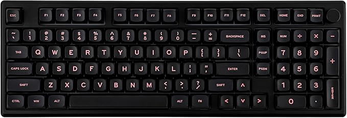 EPOMAKER Galaxy100 QMK/VIA Wireless Gaming Keyboard, Aluminum Shell, BT/2.4Ghz/USB-C, Pre-Lubed Hot-Swappable Linear Switches, NKRO, RGB Backlit (Black, Marble White Switch)