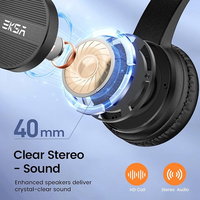 Headset with Microphone for PC Laptop, USB Wired Computer Headset with Volume & Mic Mute Controls, Lightweight All-Day Comfort Environmental Noise Canceling Headphones for Office Call Center Skype