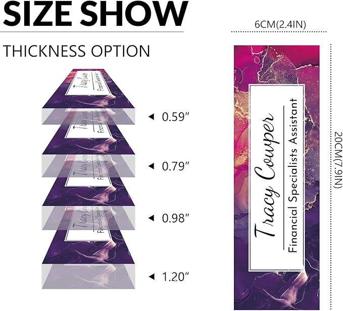 Desk Name Plate Personalized, Custom Name Plate for Desk, Acrylic Desktop Accessories, Office Gift & Decor for Women Men, Teacher Nurse Boss Employee Appreciation Gifts